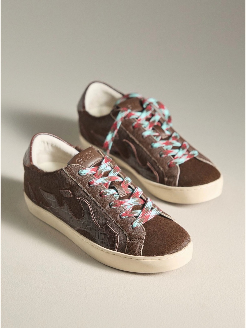 Bibilou gamin Women's Casual Sneakers with Multicolor Laces